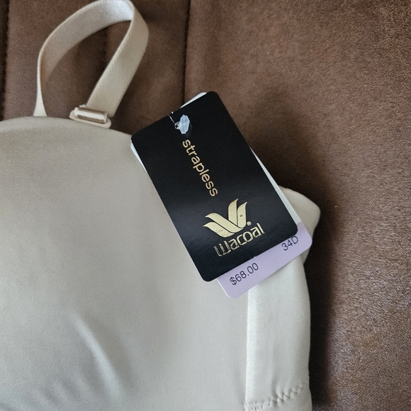 NWT Wacoal Wire Free Strapless Lightly Padded Bra Size 34D 854372 - Picture 3 of 6